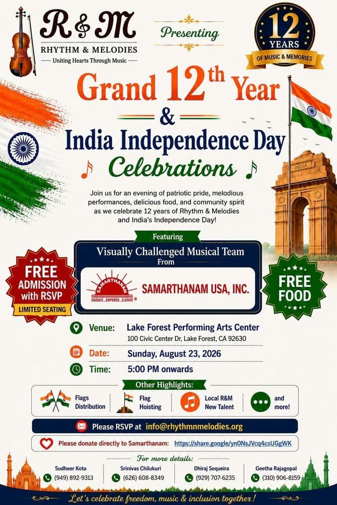 Grand 12th Year and India Independence Day Celebrations