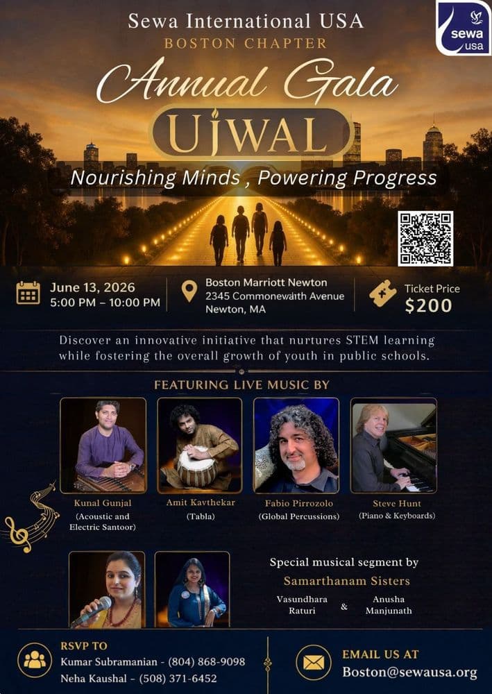 Sewa International USA - BOSTON CHAPTER - Annual Gala UjWAL